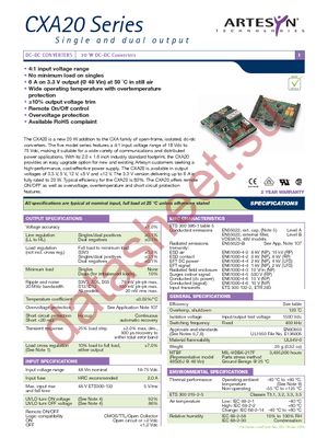 CXA20-48D05J datasheet  